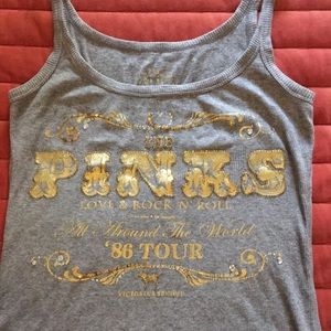 BLING! Pink by VS Long Tank, EUC! Super cute 🌻